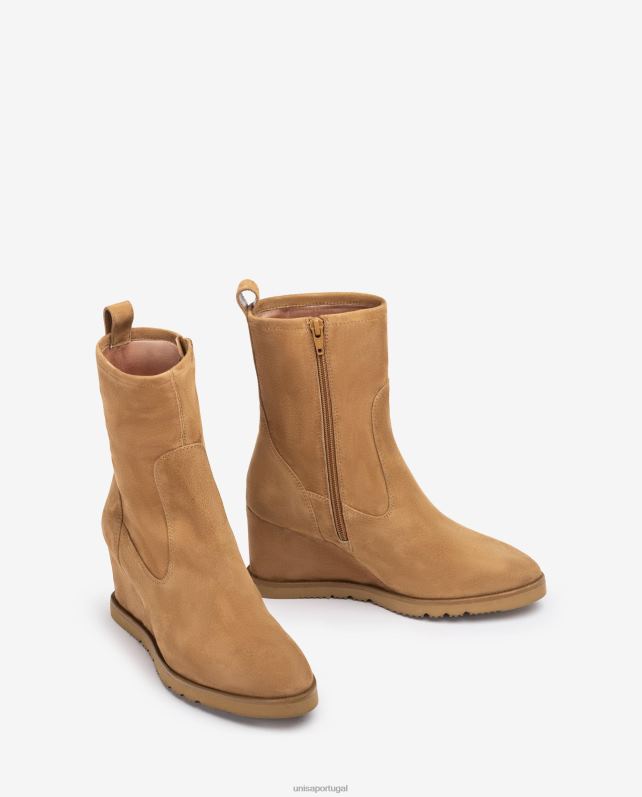 Unisa bota de cano alto mulheres 6V2Z61002 marrom