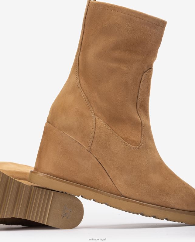 Unisa bota de cano alto mulheres 6V2Z61002 marrom