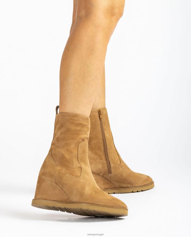 Unisa bota de cano alto mulheres 6V2Z61002 marrom