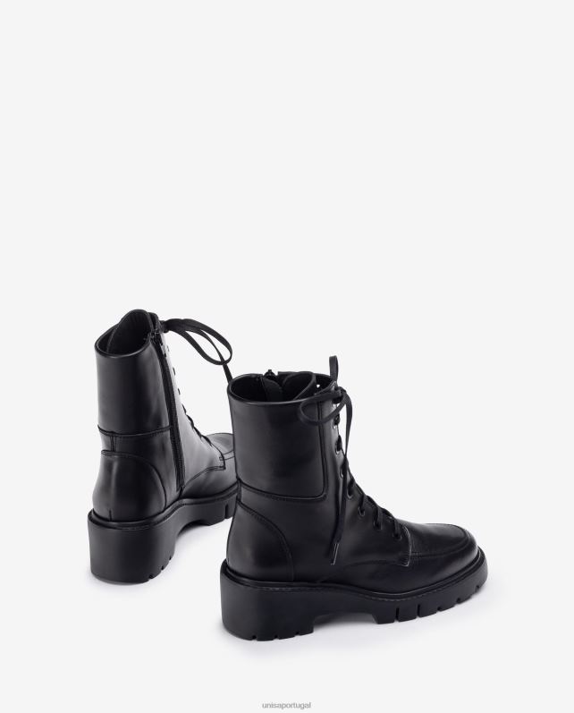 Unisa bota de cano curto com solado de trilha e cadarço mulheres 6V2Z6929 gracioso