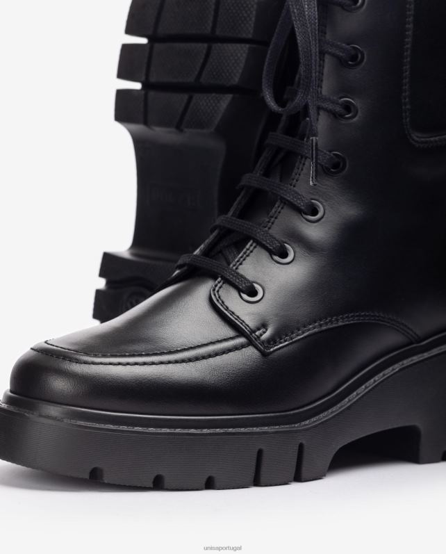 Unisa bota de cano curto com solado de trilha e cadarço mulheres 6V2Z6929 gracioso