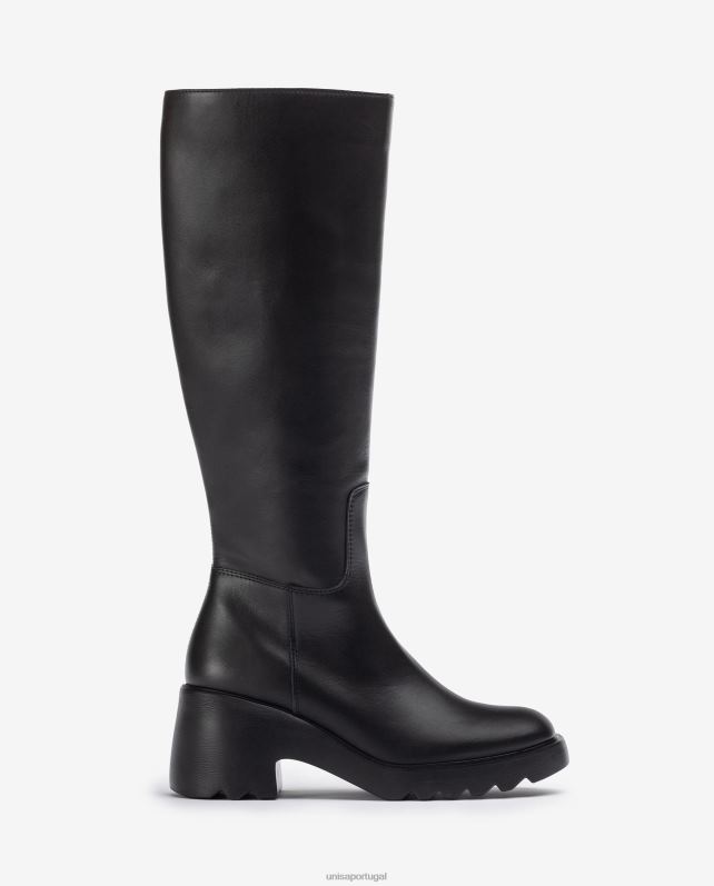 Unisa bota de couro com solado de borracha mulheres 6V2Z61035 gracioso