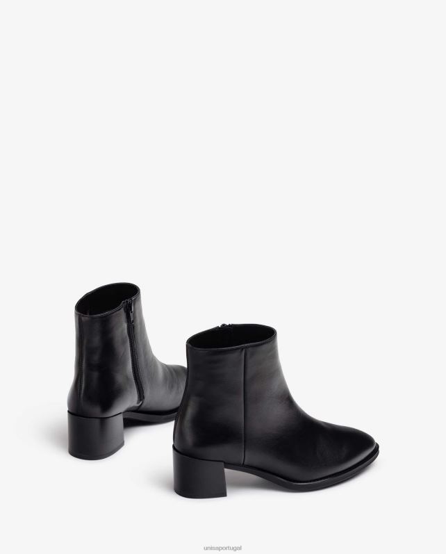 Unisa bota de couro com zíper interno mulheres 6V2Z61020 moda