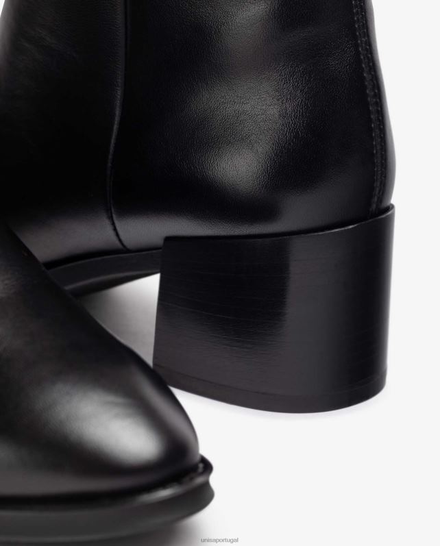 Unisa bota de couro com zíper interno mulheres 6V2Z61020 moda