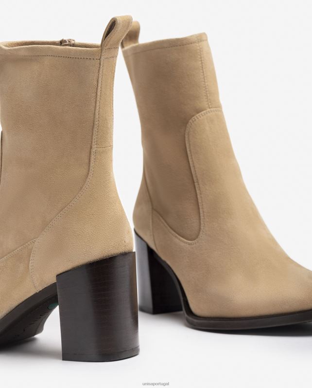 Unisa bota de salto alto mulheres 6V2Z61007 bege