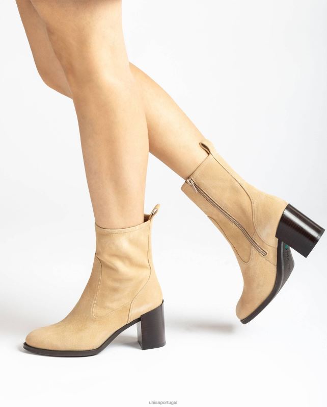 Unisa bota de salto alto mulheres 6V2Z61007 bege