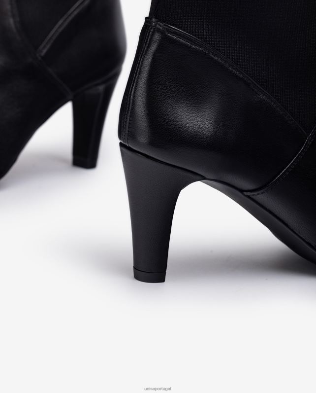 Unisa bota em couro e elástico mulheres 6V2Z61044 moda