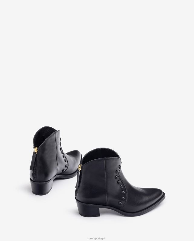 Unisa bota estilo cowboy com tachas mulheres 6V2Z61015 moda