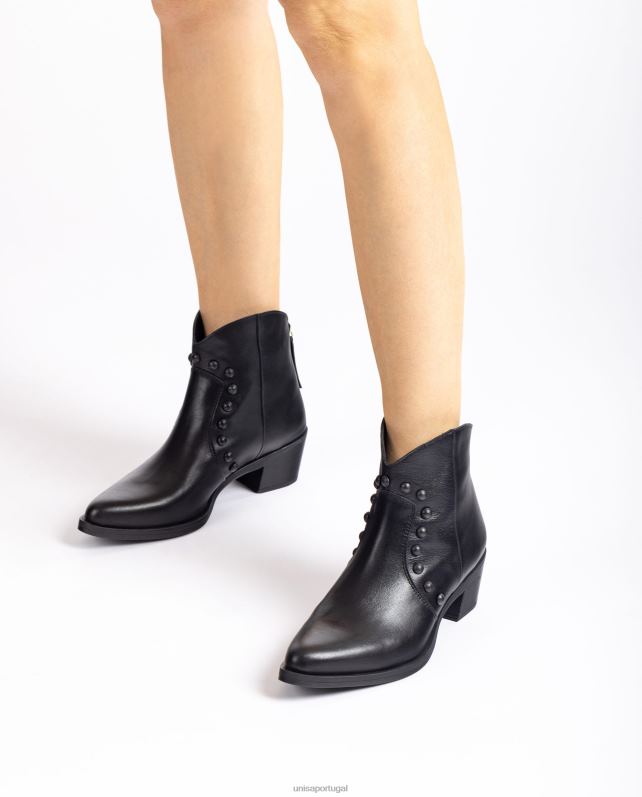 Unisa bota estilo cowboy com tachas mulheres 6V2Z61015 moda