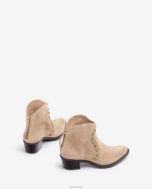 Unisa bota estilo cowboy com tachas mulheres 6V2Z6913 moda
