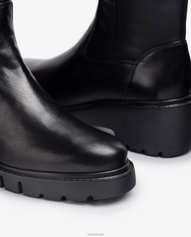 Unisa botas de tecido elástico com zíper interno mulheres 6V2Z61061 gracioso