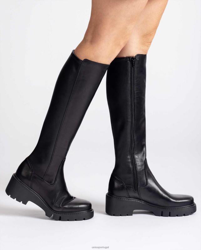 Unisa botas de tecido elástico com zíper interno mulheres 6V2Z61061 gracioso