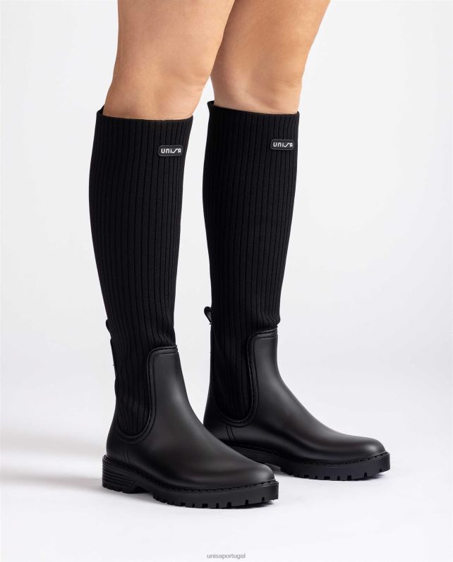 Unisa botas wellington supermacias mulheres 6V2Z61045 preto