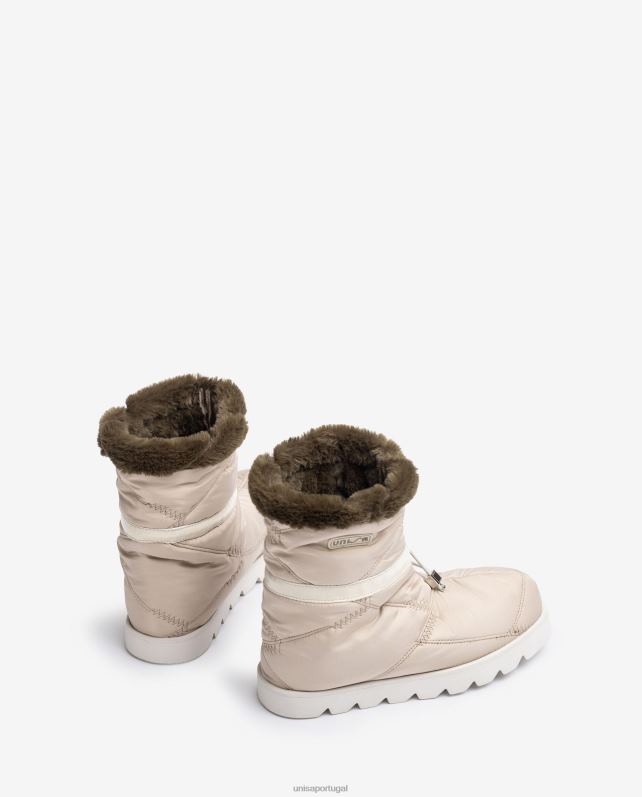 Unisa botins apres ski mulheres 6V2Z6886 bege
