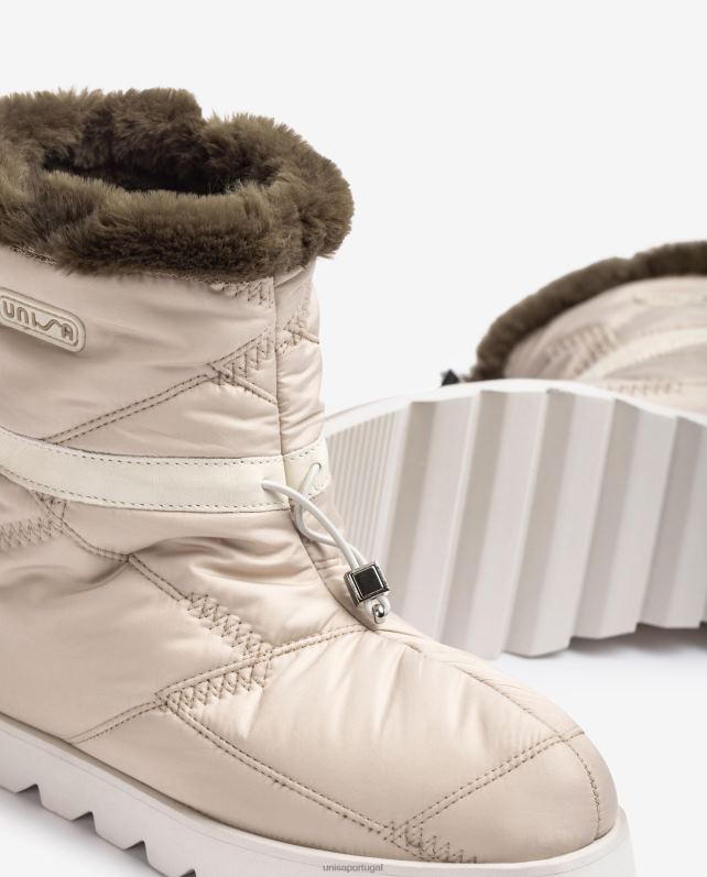 Unisa botins apres ski mulheres 6V2Z6886 bege