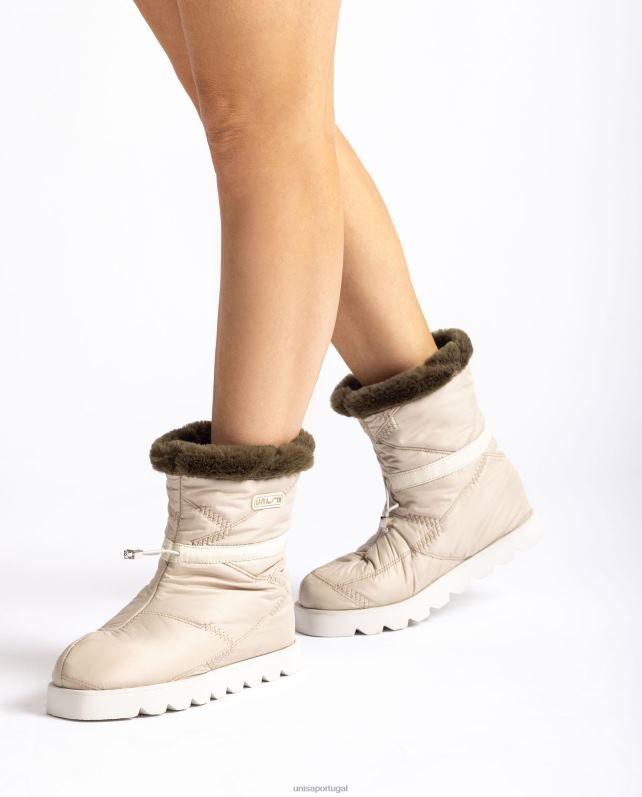 Unisa botins apres ski mulheres 6V2Z6886 bege