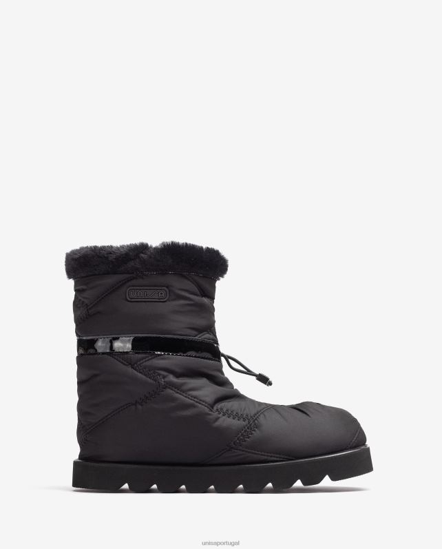 Unisa botins apres ski mulheres 6V2Z6887 preto