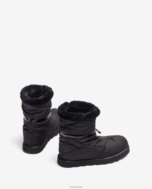 Unisa botins apres ski mulheres 6V2Z6887 preto