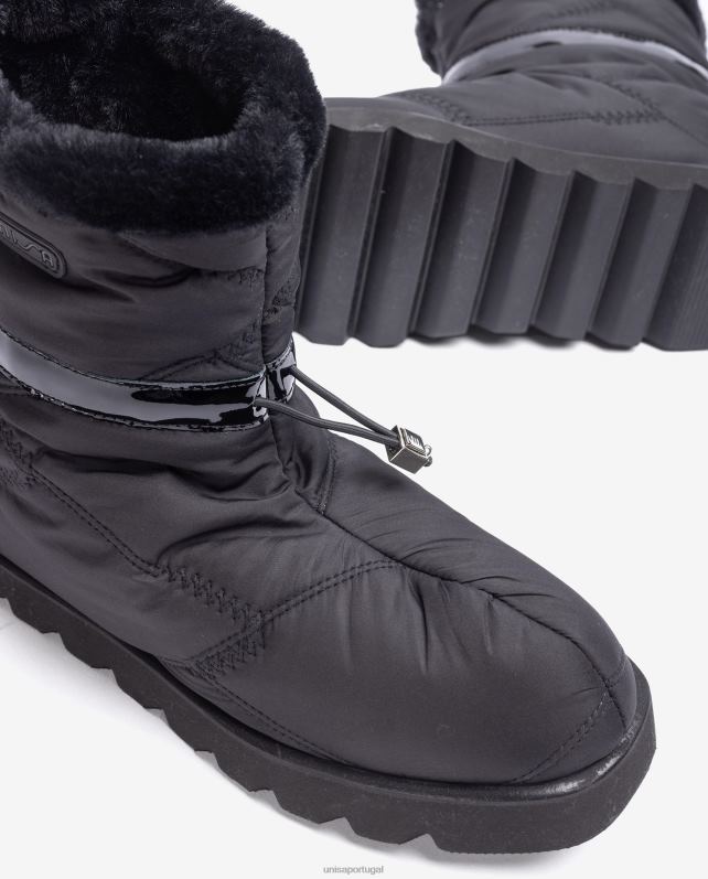 Unisa botins apres ski mulheres 6V2Z6887 preto
