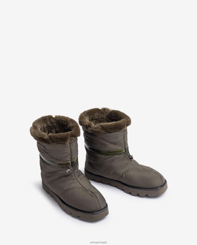 Unisa botins apres ski mulheres 6V2Z6888 verde