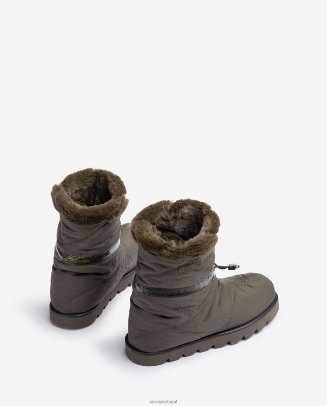 Unisa botins apres ski mulheres 6V2Z6888 verde