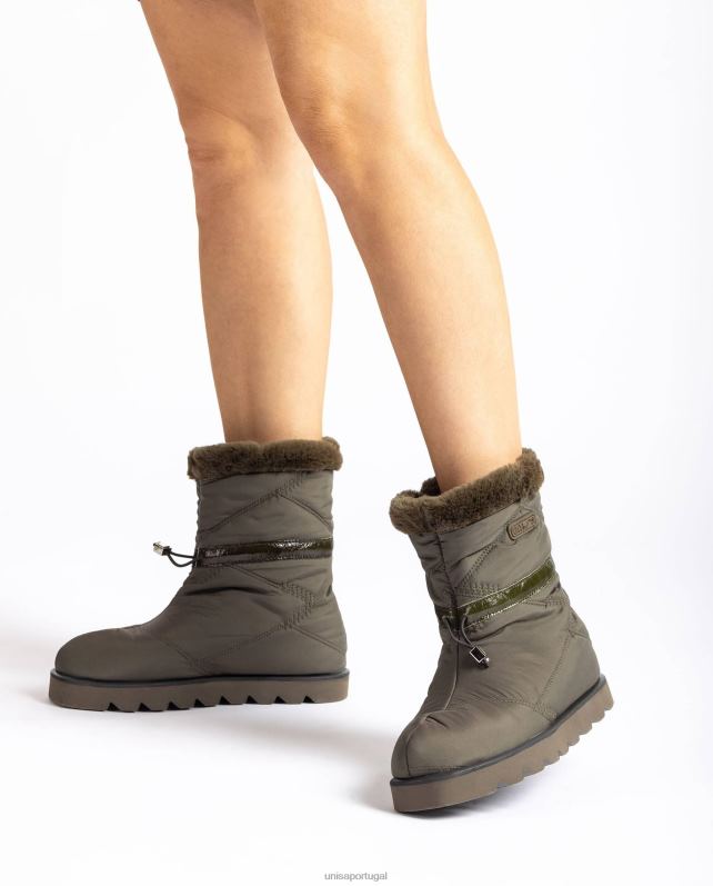 Unisa botins apres ski mulheres 6V2Z6888 verde