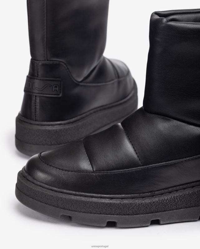 Unisa botins apres ski mulheres 6V2Z6903 preto