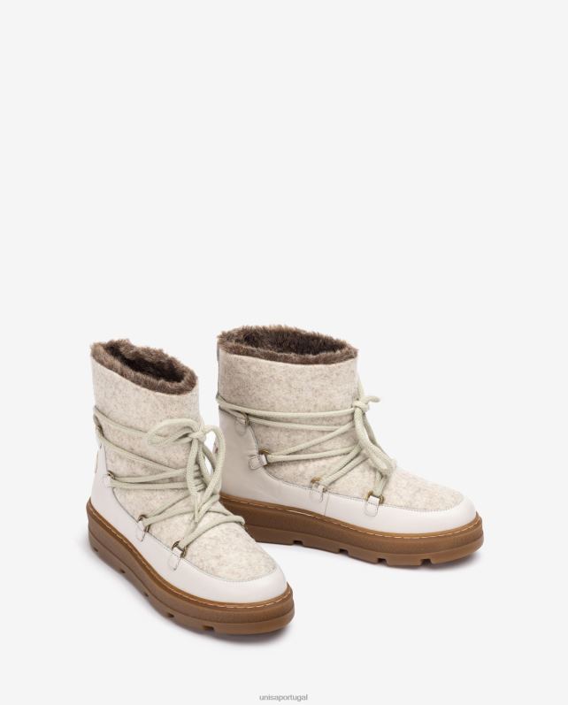 Unisa botins apres ski mulheres 6V2Z6908 branco