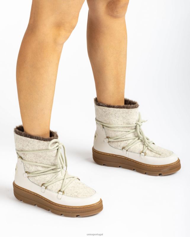 Unisa botins apres ski mulheres 6V2Z6908 branco