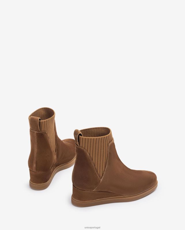 Unisa botins de camurça com cunha crianças 6V2Z6944 marrom