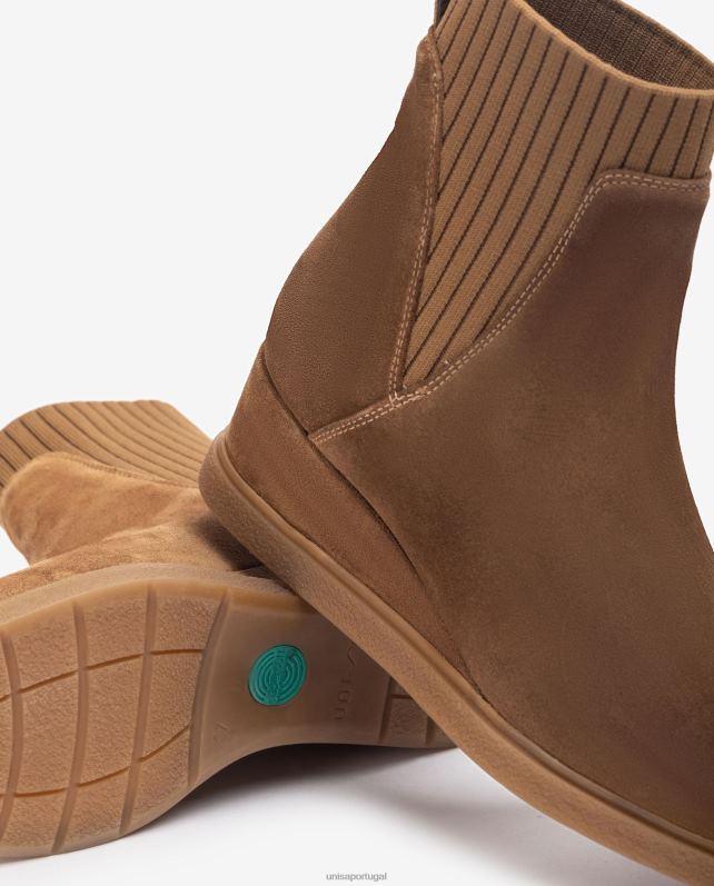Unisa botins de camurça com cunha crianças 6V2Z6944 marrom