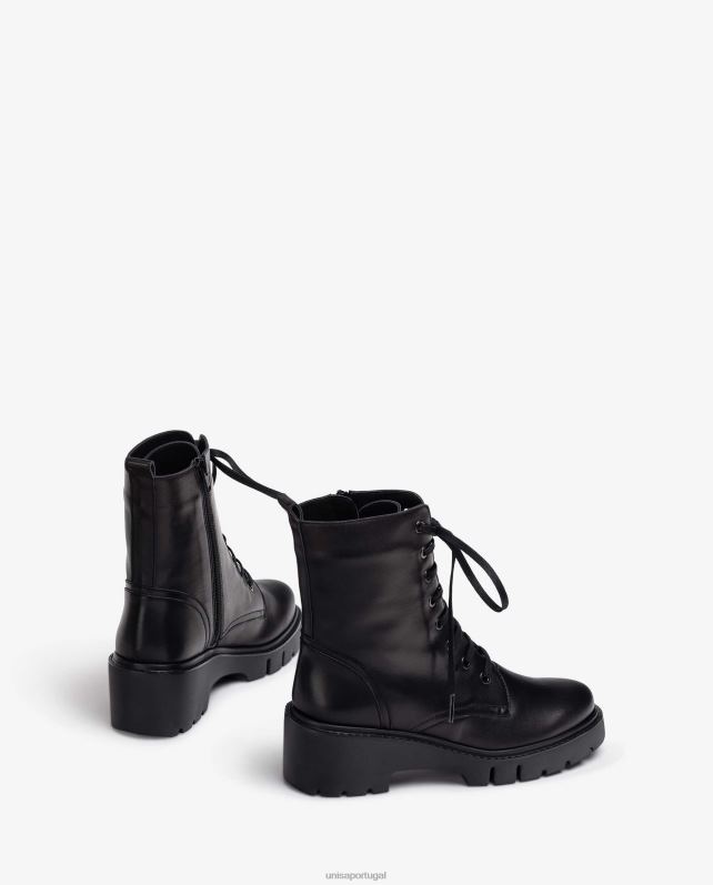 Unisa botins de couro estilo militar mulheres 6V2Z6942 gracioso