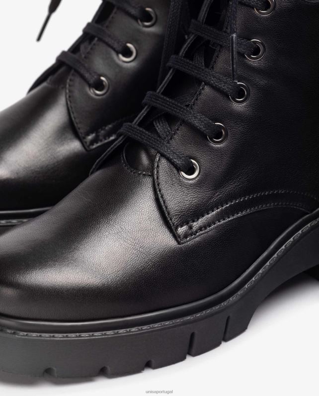 Unisa botins de couro estilo militar mulheres 6V2Z6942 gracioso