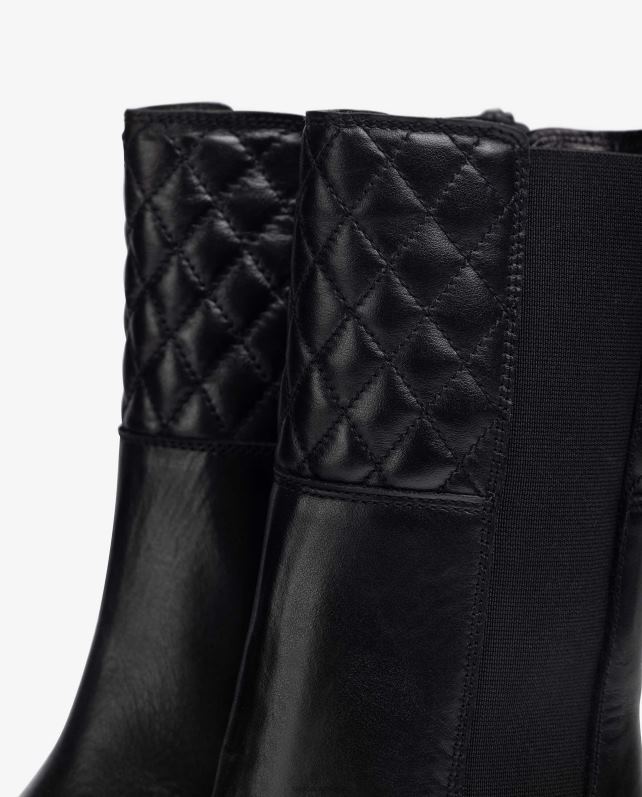 Unisa botins de pele com elásticos laterais e fecho de correr mulheres 6V2Z6918 moda