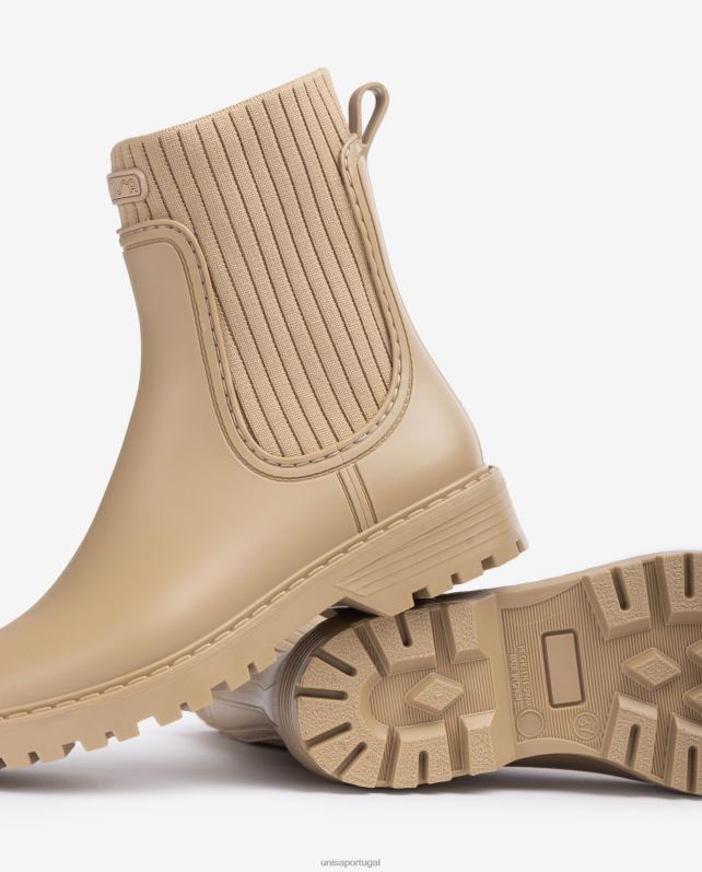Unisa botins super macios wellington mulheres 6V2Z6857 bege