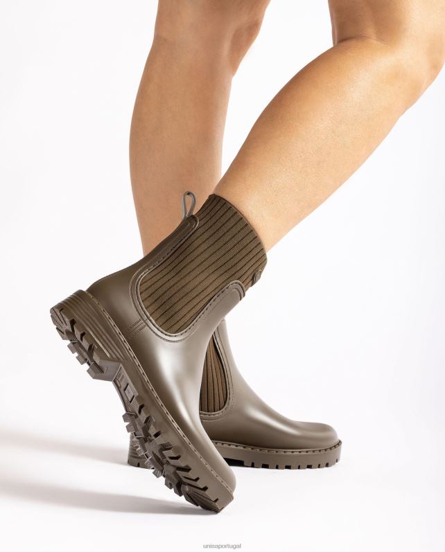 Unisa botins super macios wellington mulheres 6V2Z6861 verde