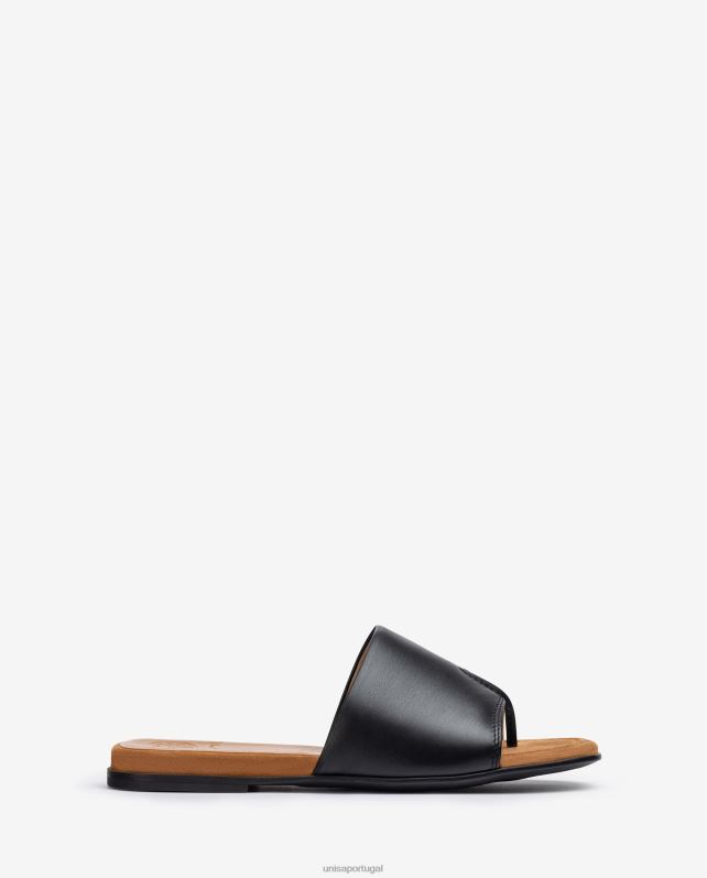 Unisa sandália biqueira mulheres 6V2Z6444 preto