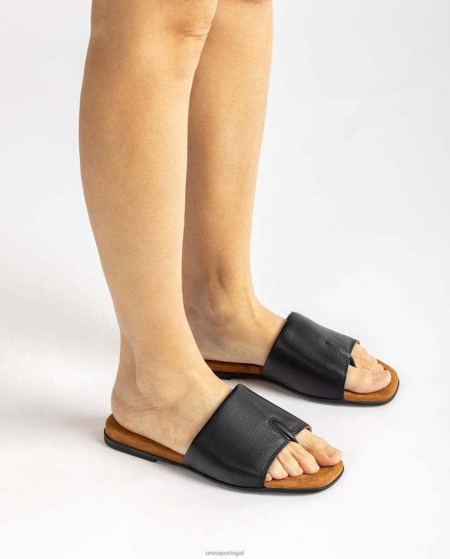 Unisa sandália biqueira mulheres 6V2Z6444 preto