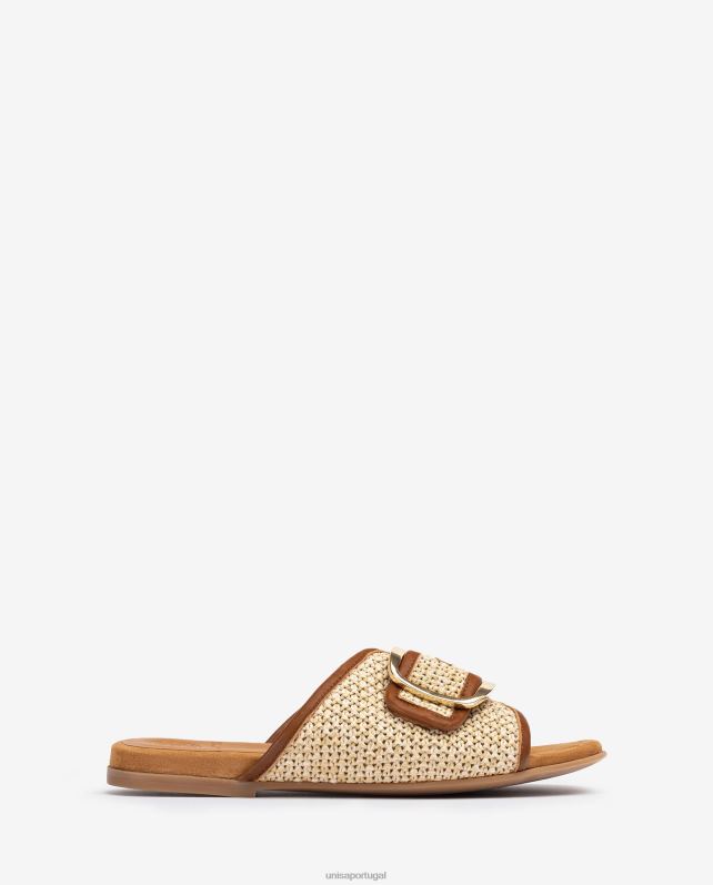 Unisa sandália com sola de ráfia mulheres 6V2Z6111 moda