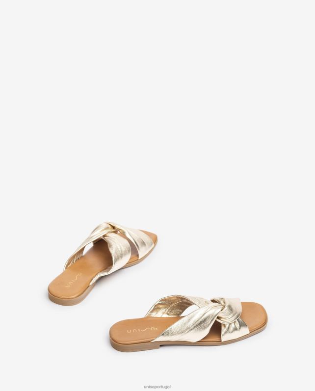 Unisa sandália de tira cruzada plana mulheres 6V2Z69 moda