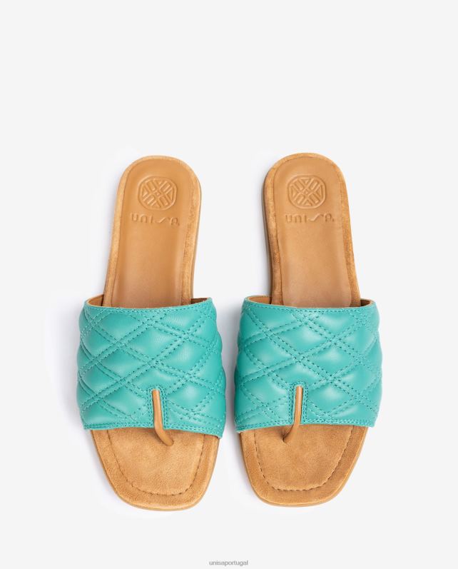 Unisa sandália dedo quadrado mulheres 6V2Z658 verde