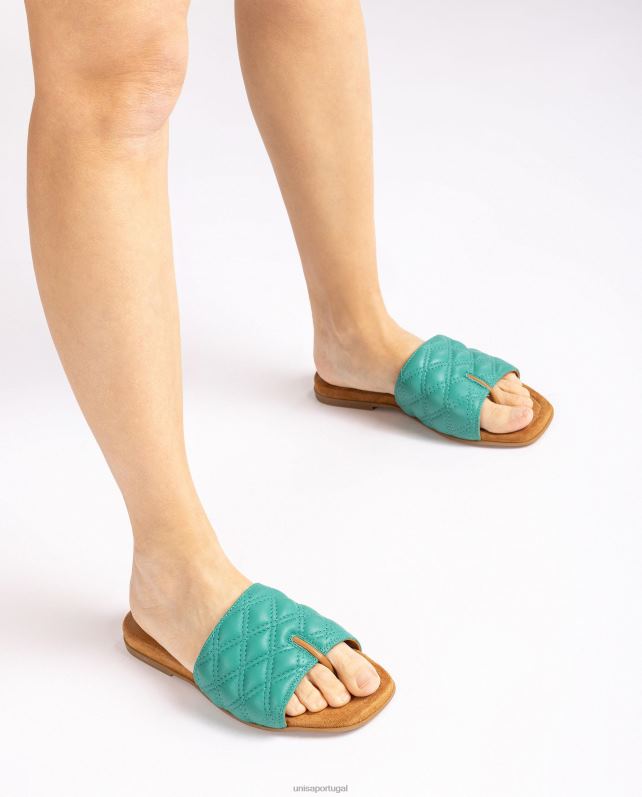 Unisa sandália dedo quadrado mulheres 6V2Z658 verde