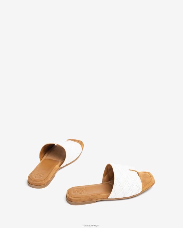 Unisa sandália dedo quadrado mulheres 6V2Z660 branco