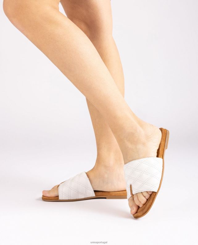 Unisa sandália dedo quadrado mulheres 6V2Z660 branco