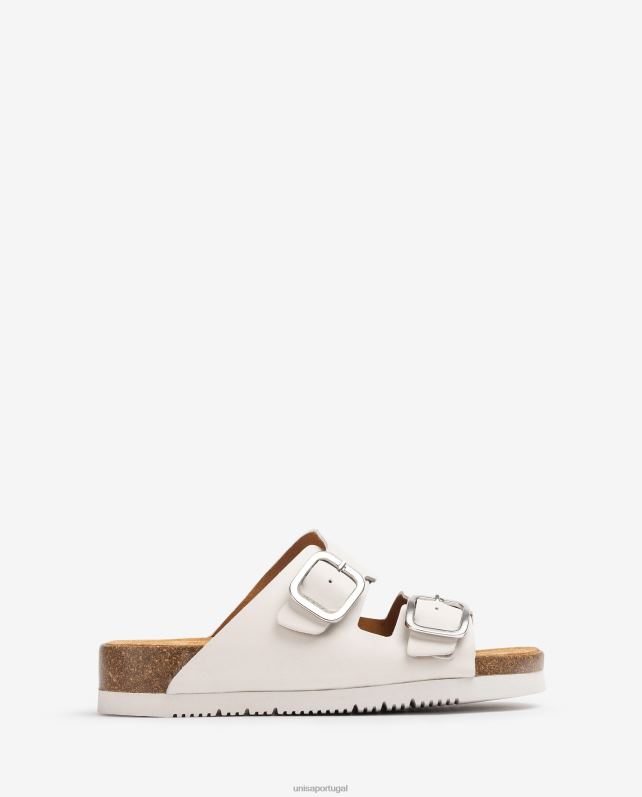 Unisa sandália plana tira dupla mulheres 6V2Z6314 gracioso