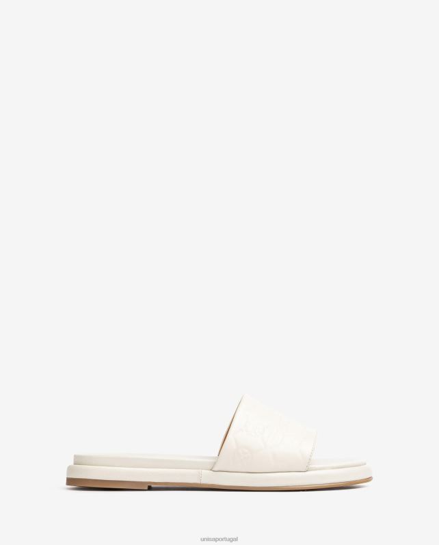 Unisa sandália rasteira com gáspea larga mulheres 6V2Z662 moda