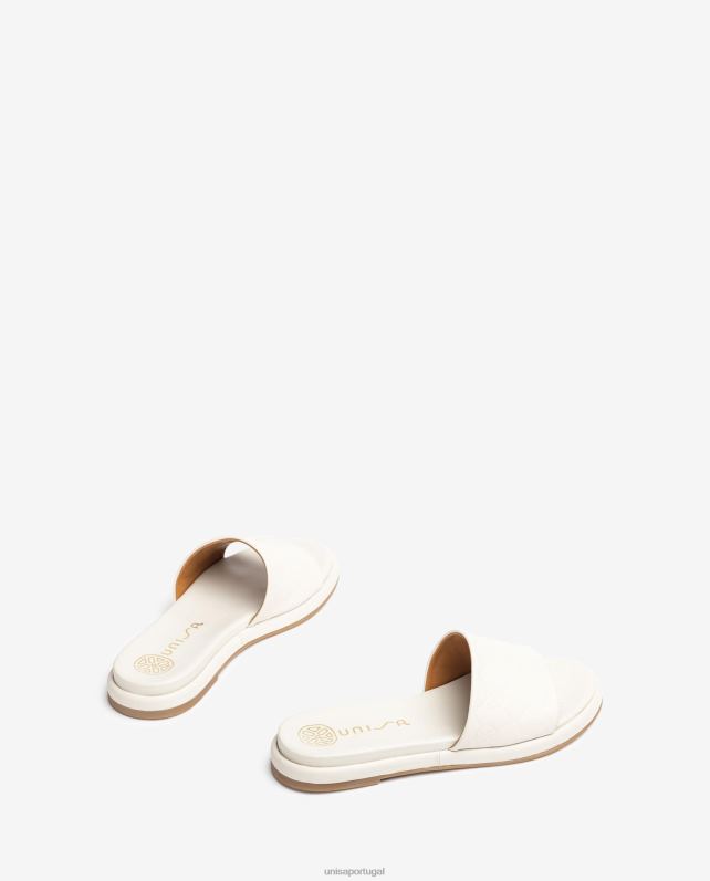 Unisa sandália rasteira com gáspea larga mulheres 6V2Z662 moda