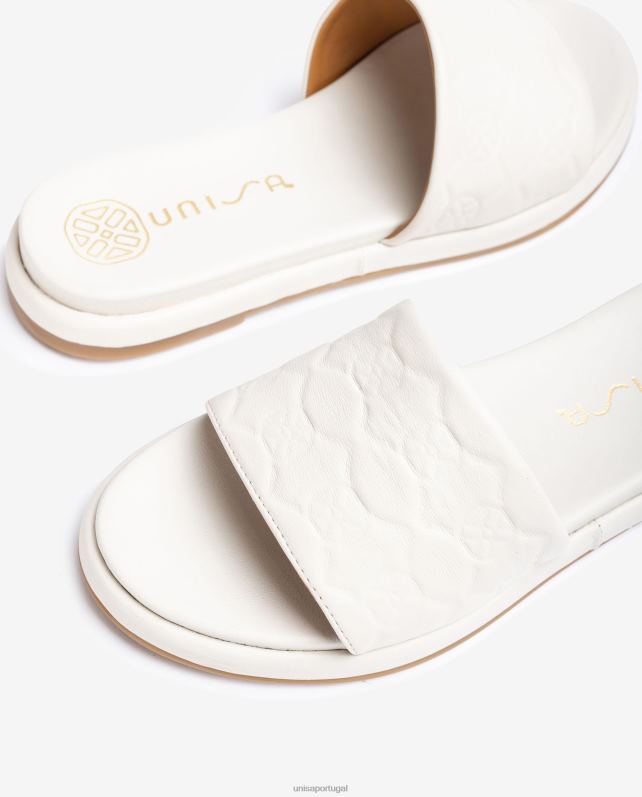 Unisa sandália rasteira com gáspea larga mulheres 6V2Z662 moda