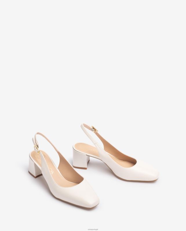 Unisa costas com salto largo mulheres 6V2Z6496 branco