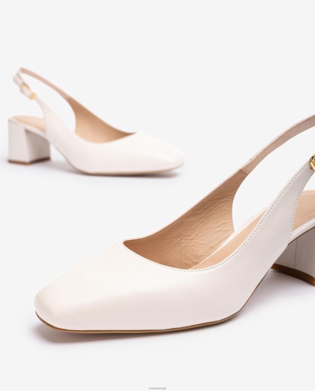 Unisa costas com salto largo mulheres 6V2Z6496 branco